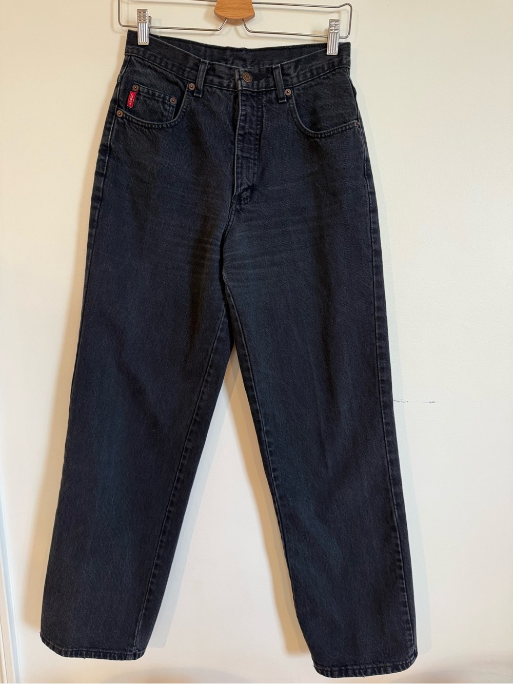 Vintage Cobra Made in Canada High Rise Black Straight Leg Jeans Size 29